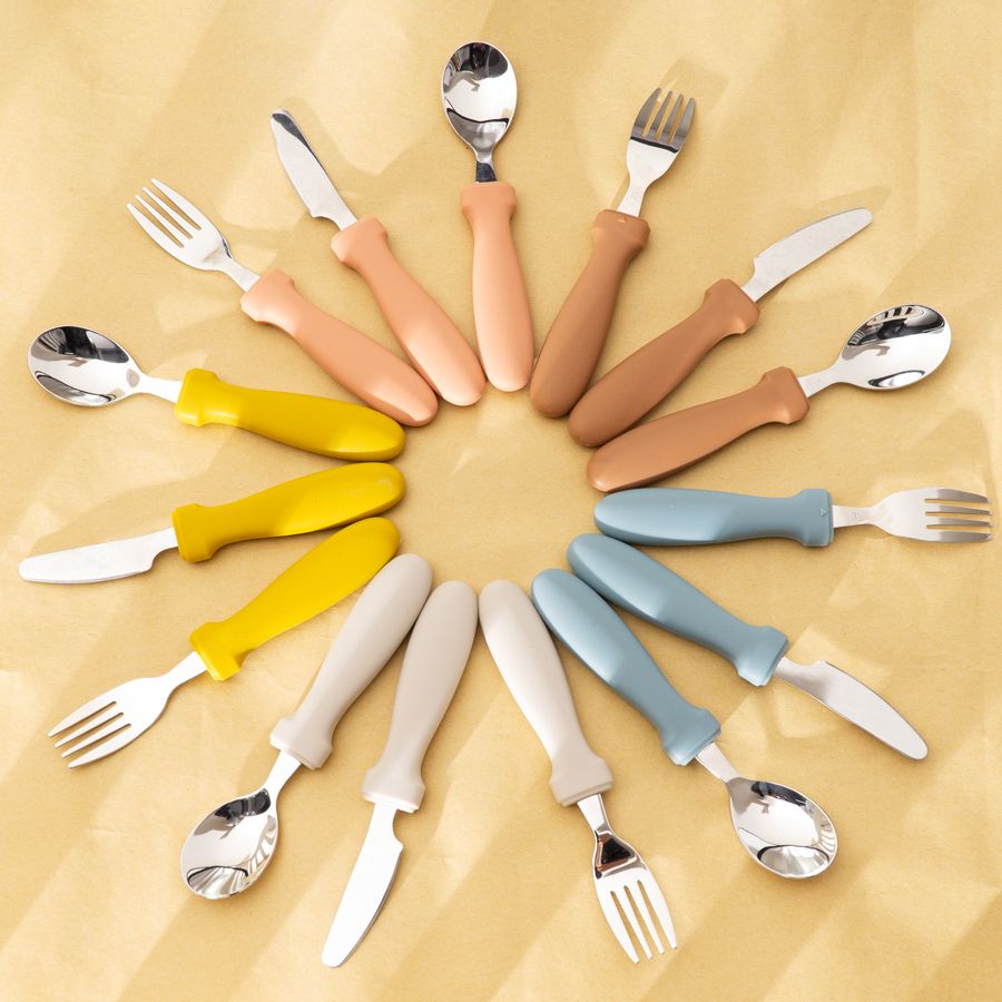 Newborn Stainless Steel Children's Tableware Spoon Fork