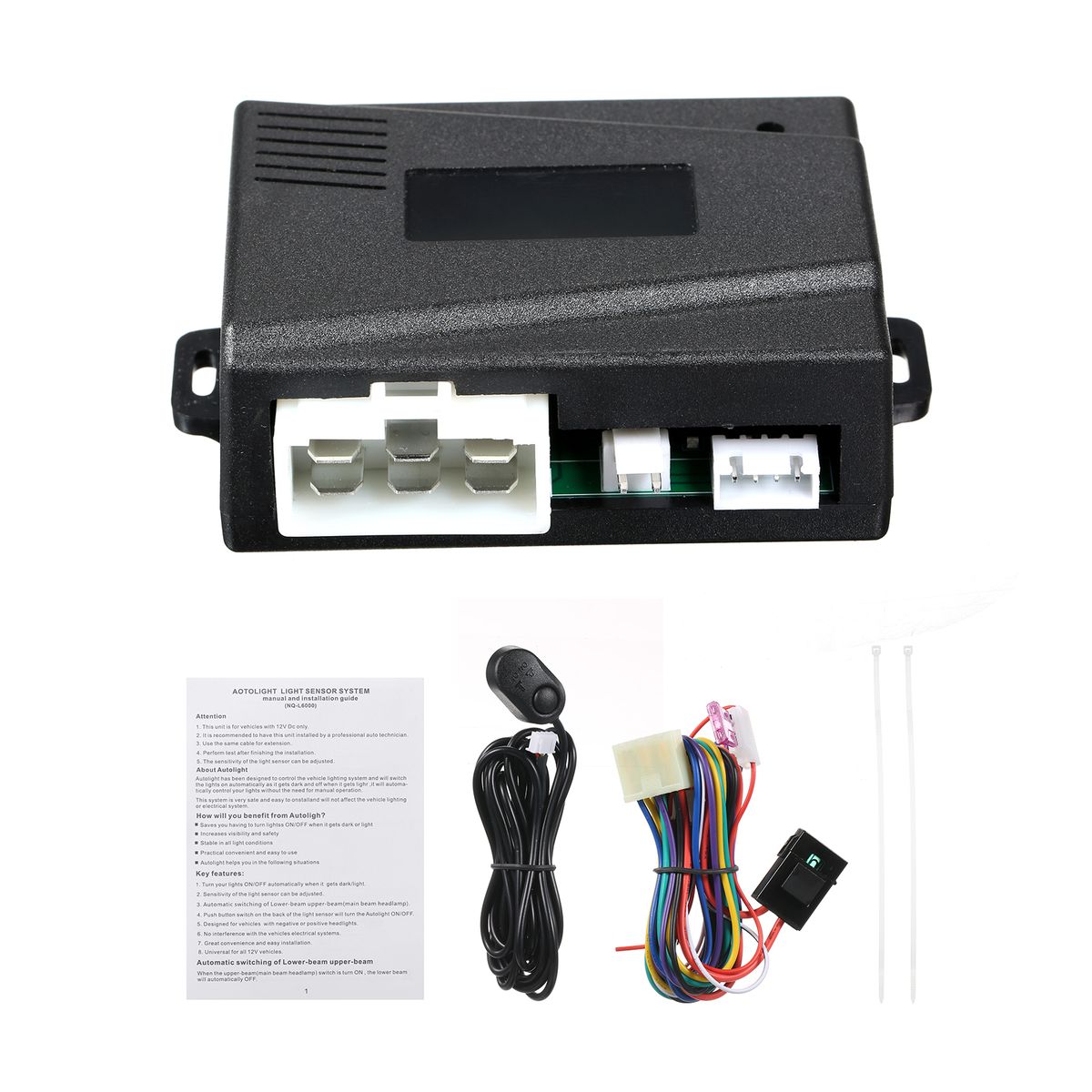 Car Auto Light Sensor System Automatically Control The