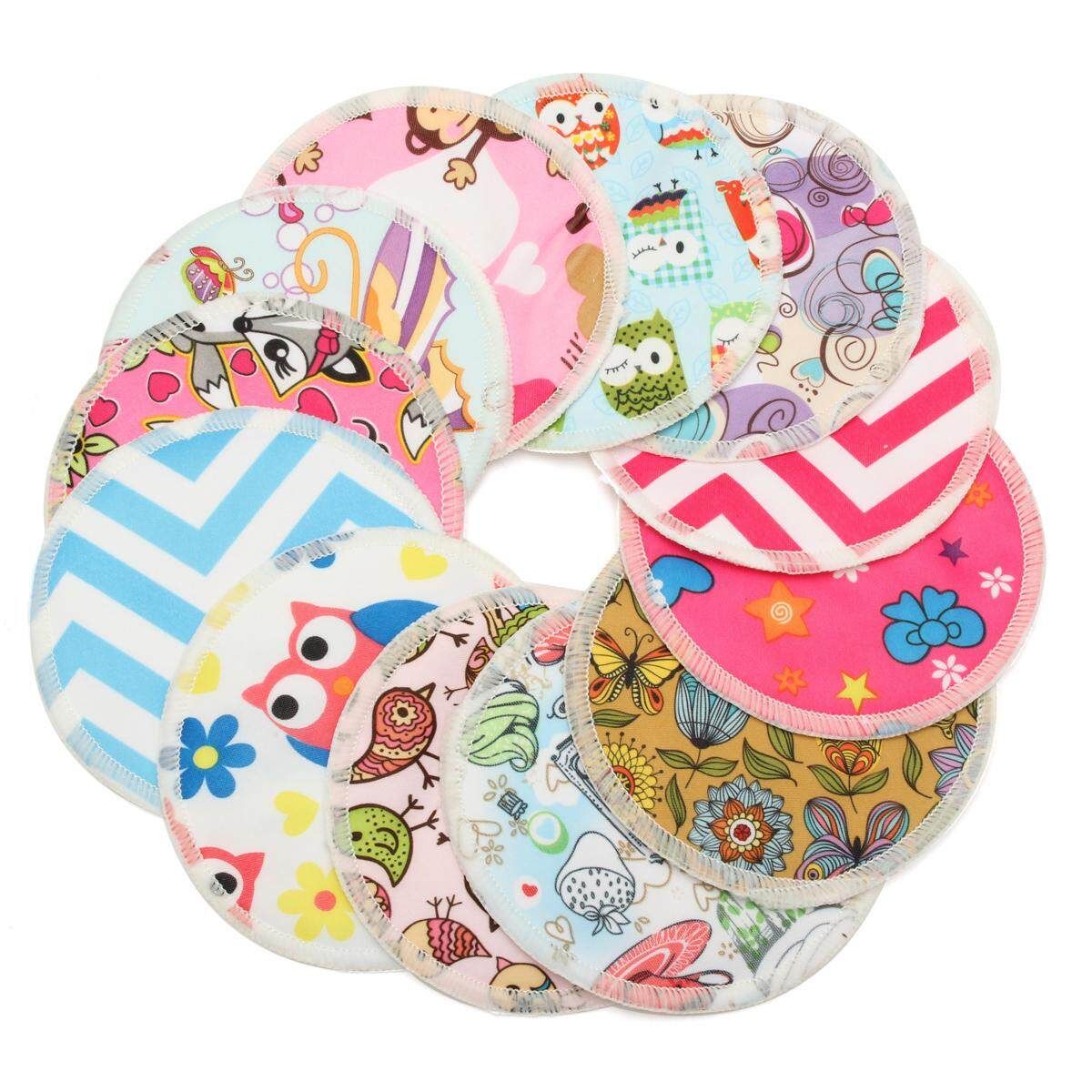 12 Bamboo Fiber Waterproof Leakproof Anti-spill Nursing Breastfeeding Pads Mats