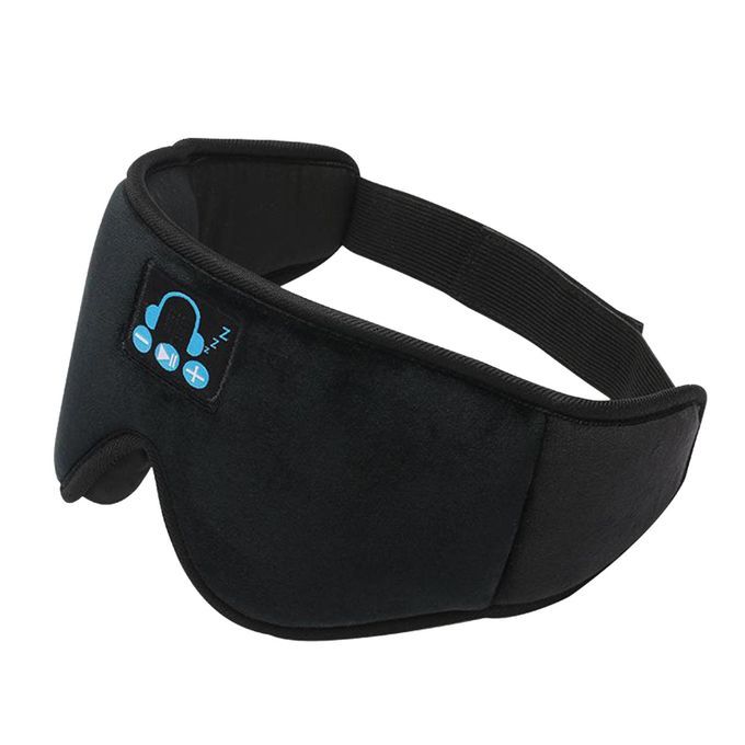 Wireless Bluetooth 5.0 Sleep Eye Mask Headphones Headset Black
