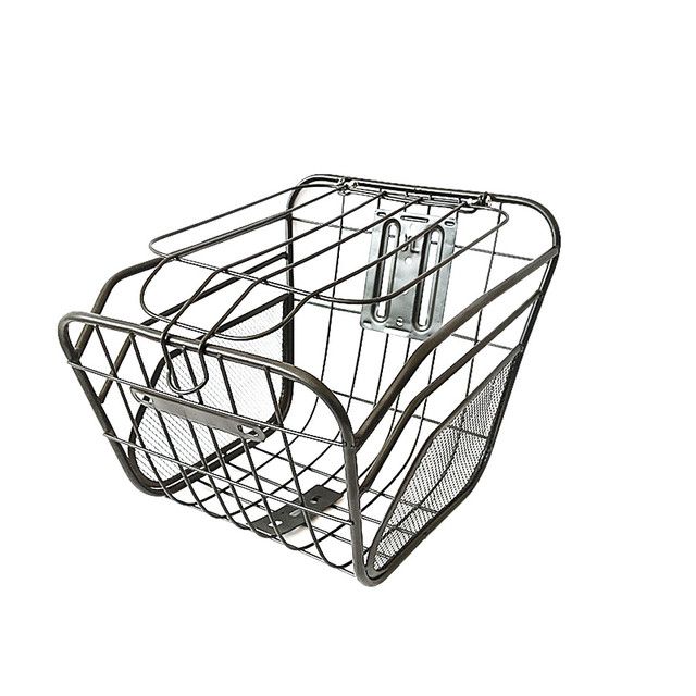 40 Bicycle Basket Front And Rear Iron Basket Storage Basket