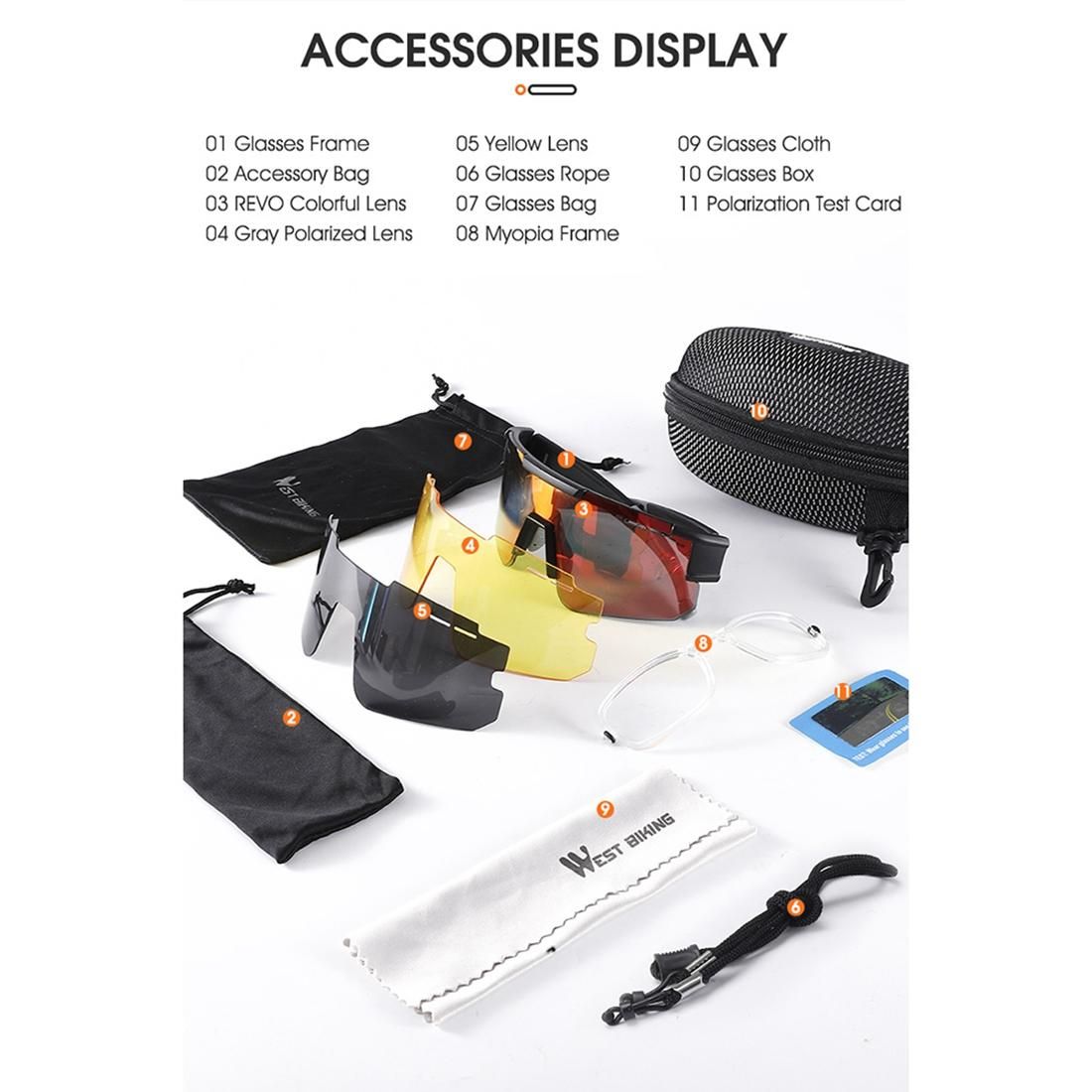 WEST BIKING Cycling Glasses Men Mountain Bike Bicycle Sport