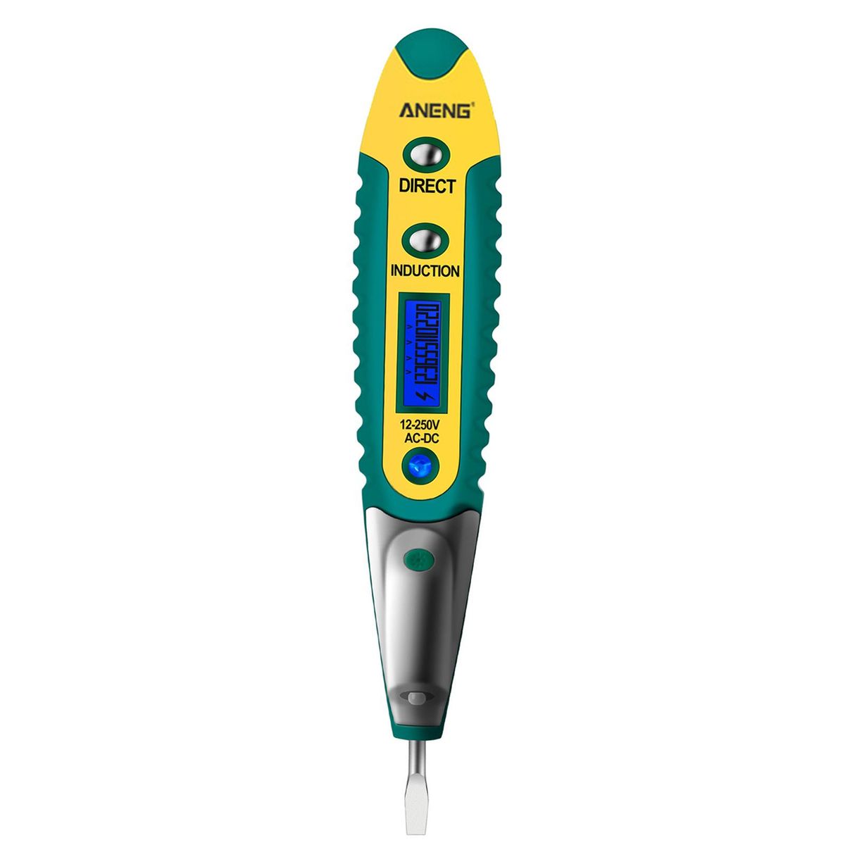 ANENG Testing Pen VD700 AC/DC 12-250V LCD Digital Display Voltage Test Pen Voltage Tester Electric Screwdriver Pen Multifunctional Voltage Detector Pen with LED Auxiliary Lighting