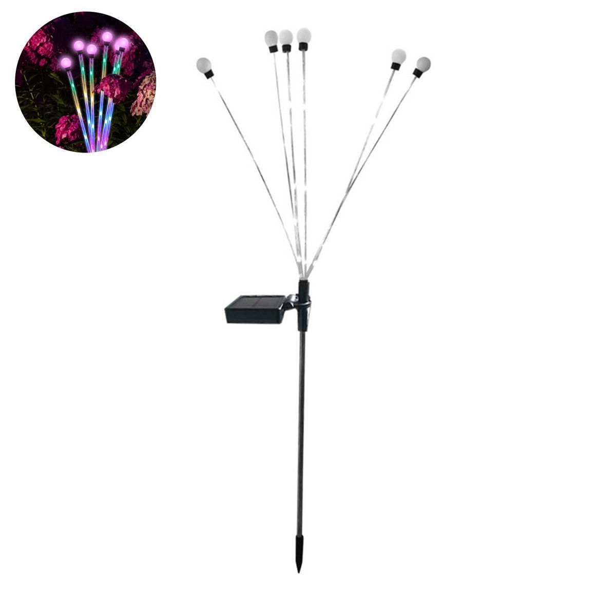 Floor Lamp Firefly Style Garden Lawn Lamp Decoration Multicolor