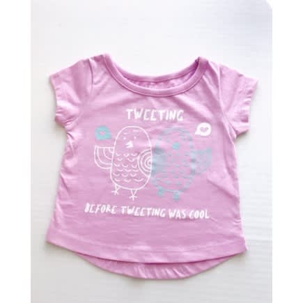 Baby Girl Short Sleeve T Shirt Top - Tweet