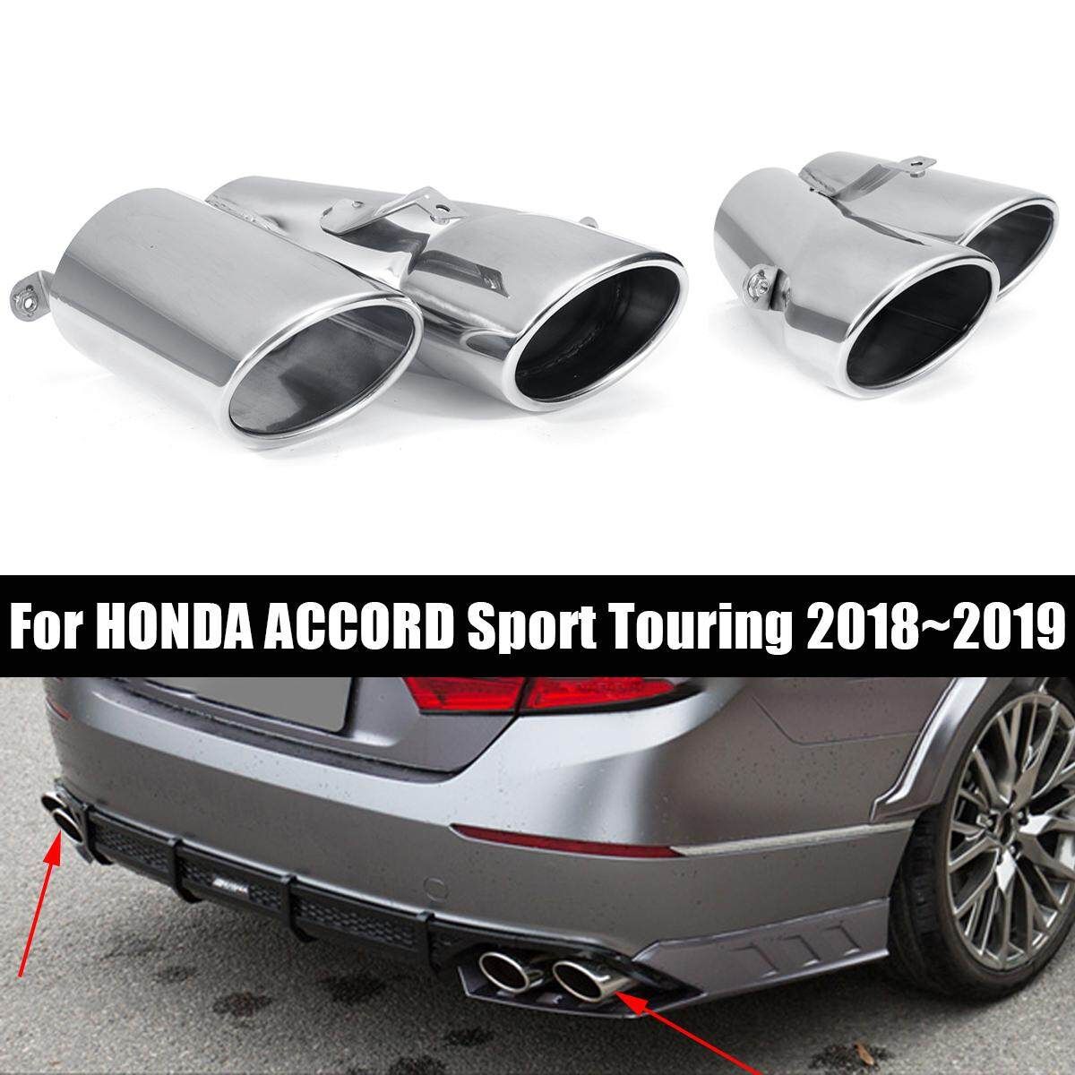 1 Pair Of Muffler Exhaust Finisher For HONDA ACCORD Sport Touring 2018~2019