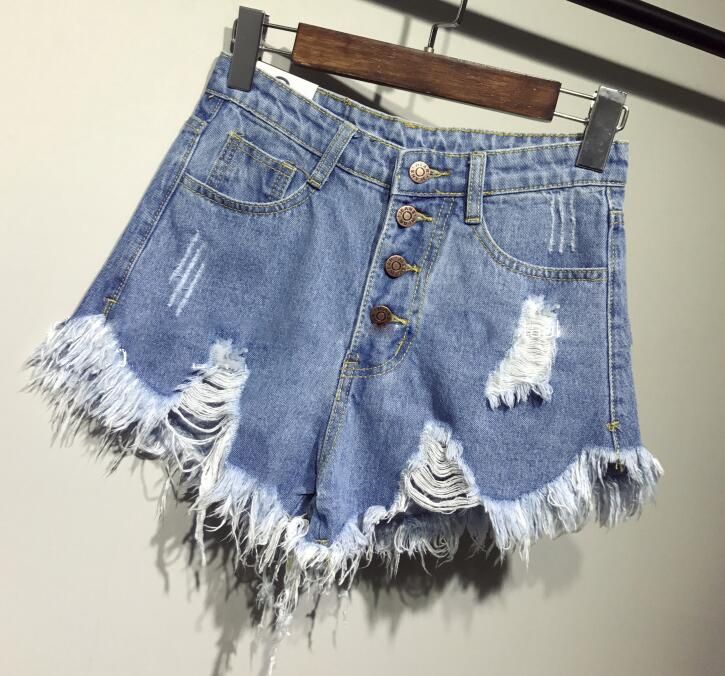 2017 New Arrival Casual Summer Denim Women Shorts High