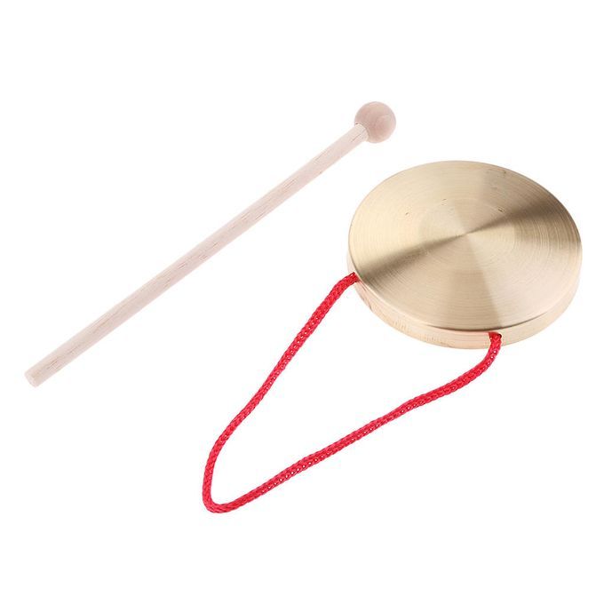 Hand Gong Metal Cymbals Kids Baby Preschool Early Music Learning Toy W