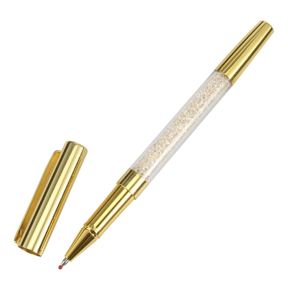 Creative Metal Crystal Diamond Ball Pen Set Stationery Refill 0.5mm Signature Ballpoint Pen For Office School Suppliers Gold