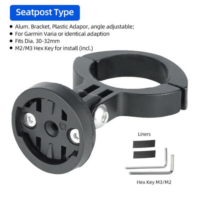 Bicycle Seatpost Mount Rear Lamp Stand for Garmin Varia Radar Rearview RTL510 515 500 LED Lamp Bracket Holder Bike Accessories