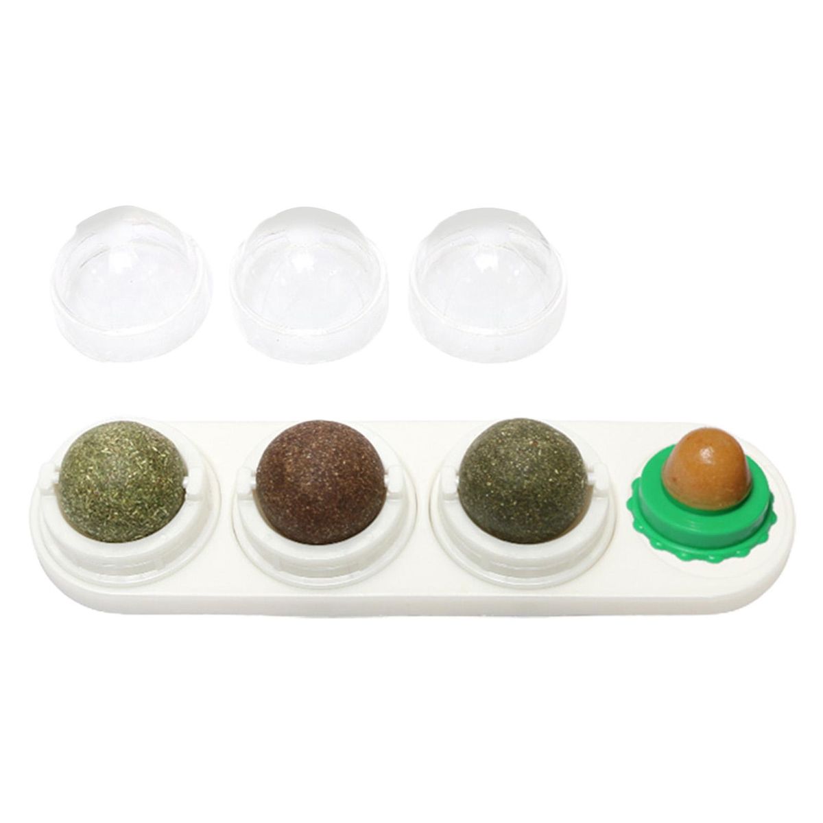 Cats Catnip Ball Teeth Cleaning Cat Toy White
