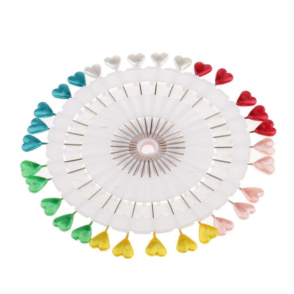 30pcs Dressmaking Pins Head Pins Wheel For Sewing Hijab