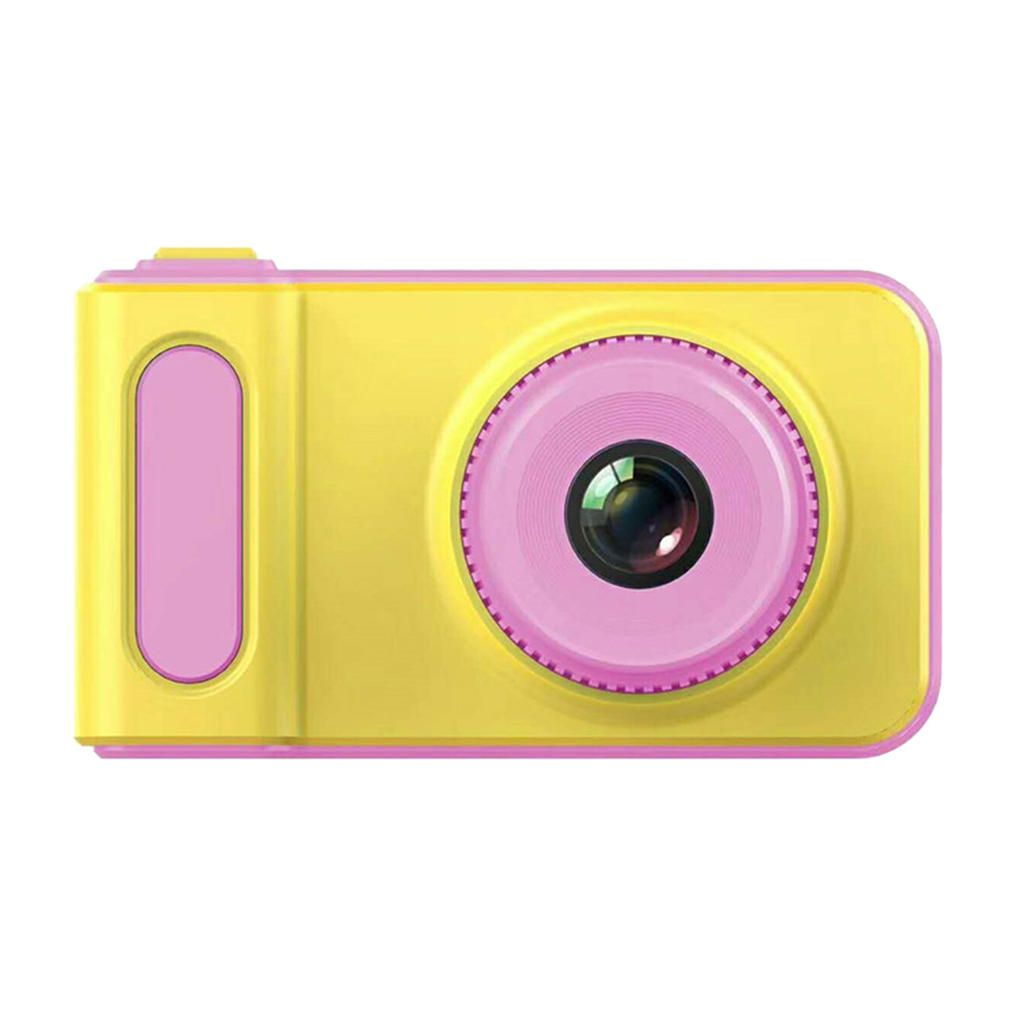 1080P HD Digital Anti-Drop Children Cute Camera Yellow + Pink