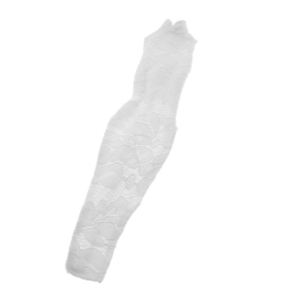 1/6 Chinese Cheongsam White Lace Dress Clothes For 12