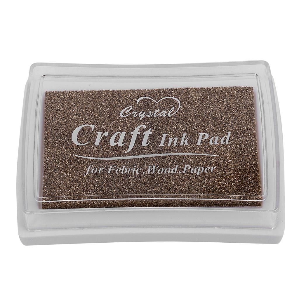 Inkpad Stamp Pad Fingerprint For Card Making Gold