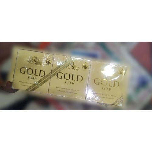 Gold Soap For Smooth And Lightening Skin. (6 In A Pack)