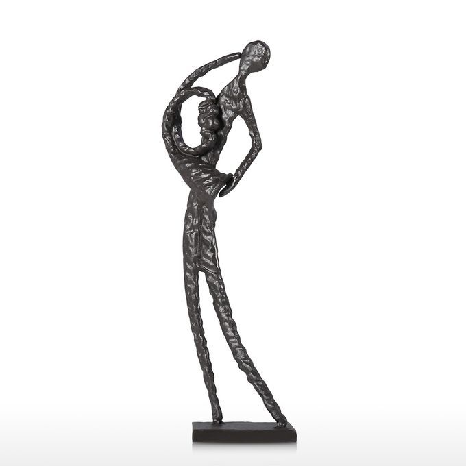 French Horn Player Statue Music Figurine Cast Iron Statue-