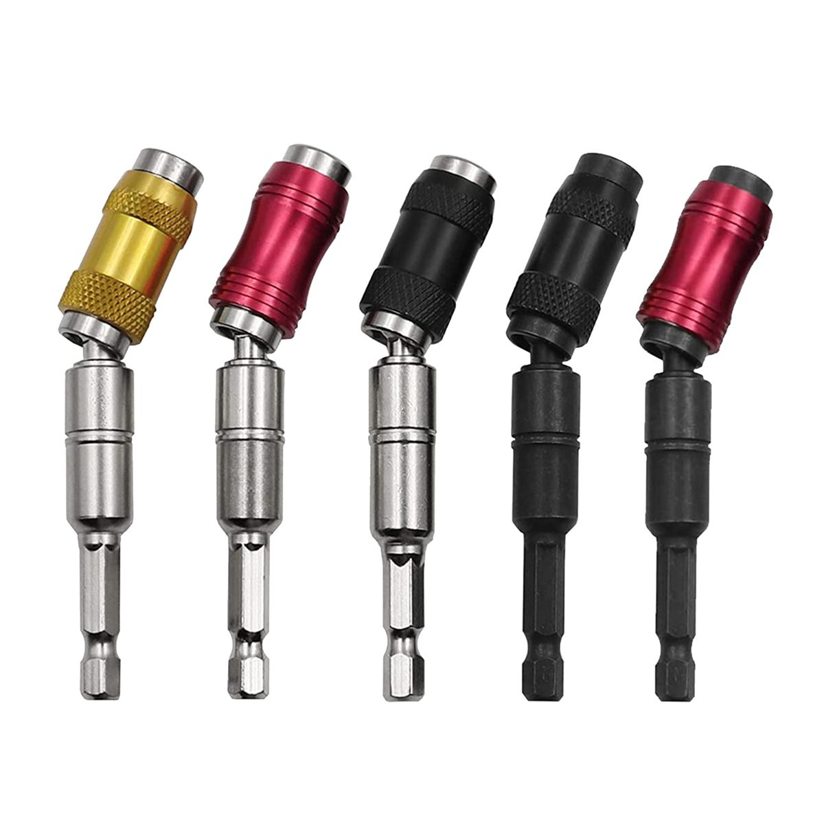 5 Pcs Magnetic Drill Bit Holders Magnetic Drill Bit Holders Multi Angle for Narrow Space Angles