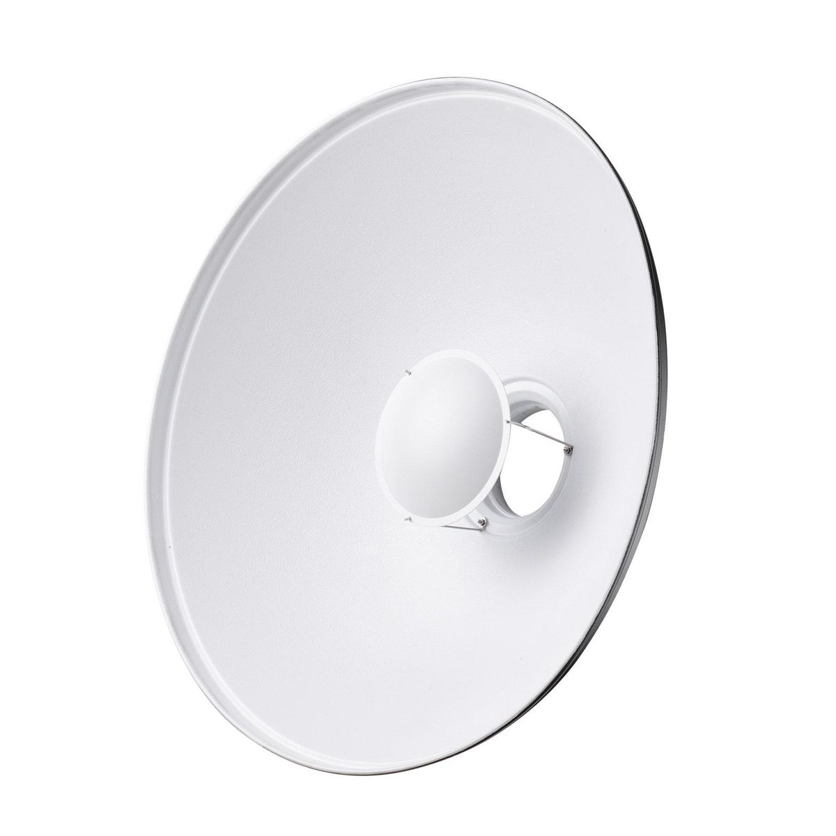 22 Inch Beauty Dish Studio Photography Reflector Diffuser with Honeycomb Soft Cloth for Bowens Mount Speedlite Strobe Light(White Internal Surface)