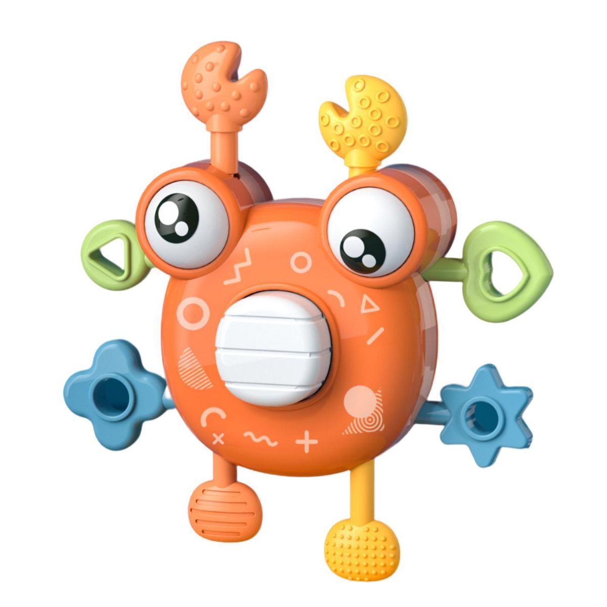 Toddler Chew Toy Baby Boys Girls Teething Development Toy Orange
