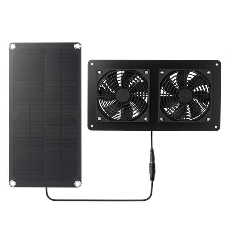 10W Solar Panel Powered Fan Ventilator 3W Ven
