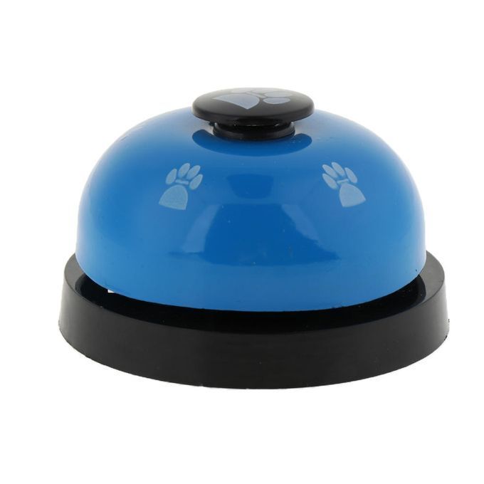 Cute Dog Training Bell Dog Cat Door Bell Tell Bell With Non-Skid Blue
