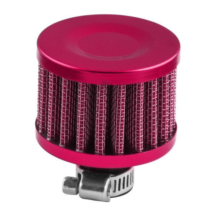 12mm Universal Cold Air Intake Filter Crankcase Vent-Red