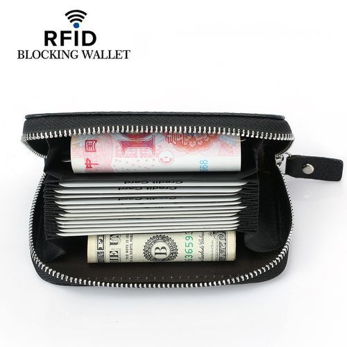 Men Women PU Leather Business Card Purse Coin Wallet