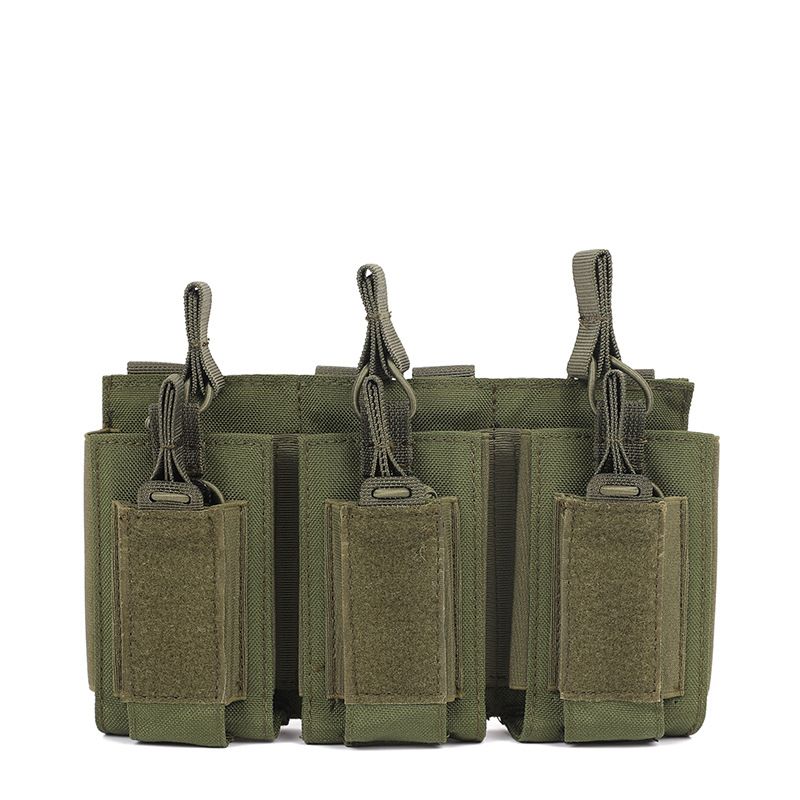 Magazine Pouch  Single/Triple Molle Mag Pouch 2-Layer Cartridge Holder For AK M4 M14 M16 AR SAB