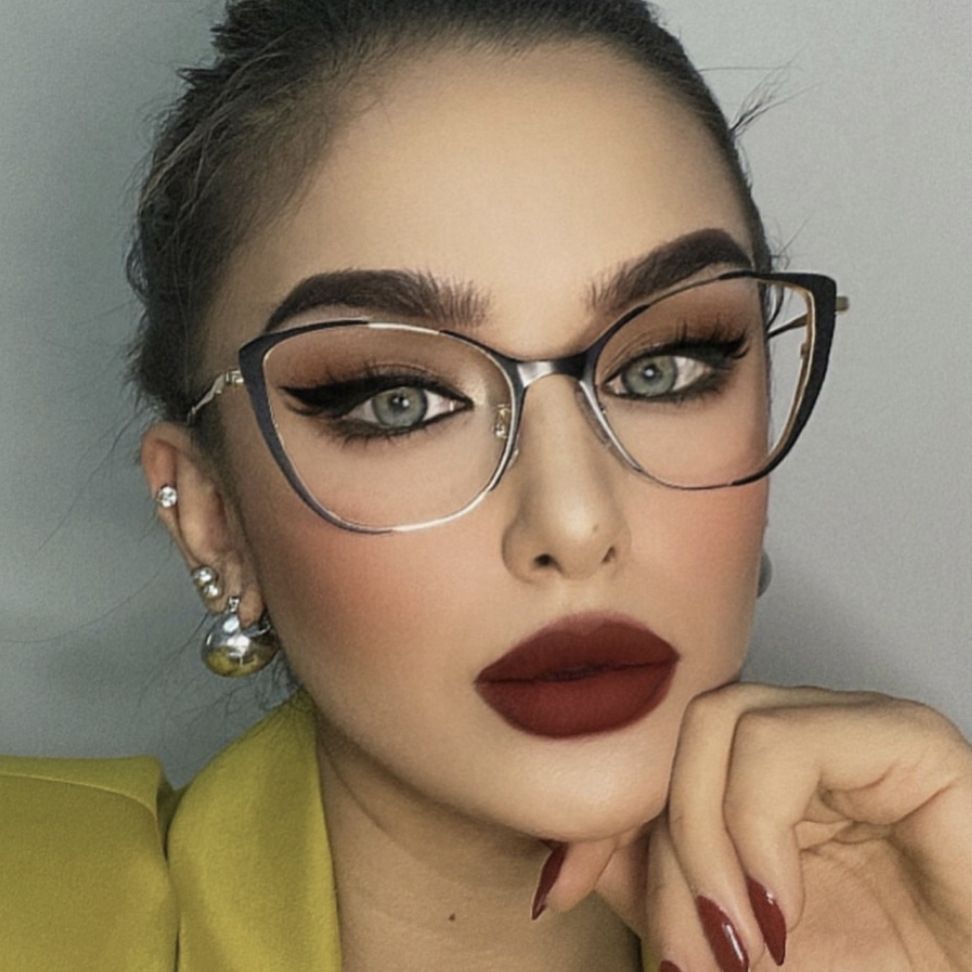 CAT EYE ANTI BLUE RAY EYEGLASSES TR90 BLACK