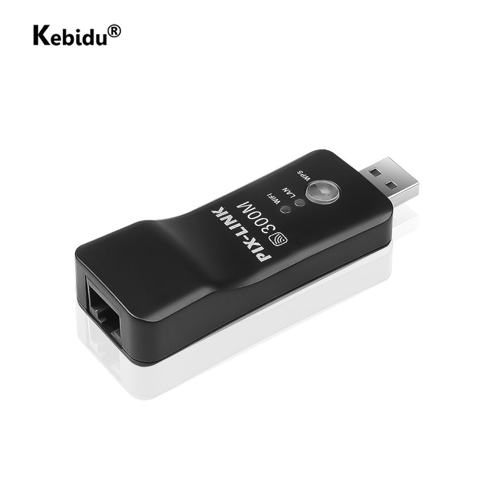 Kebidu USB WIFI Repeater 300Mbps 2.4GHz Wireless WiFi WI-FI