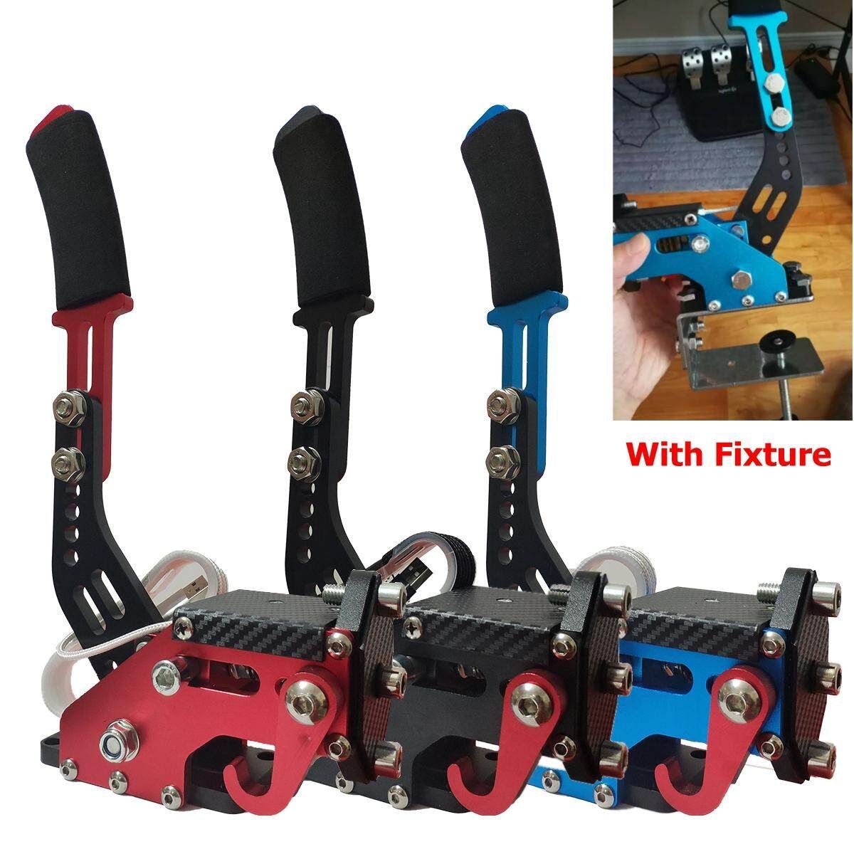 USB Handbrake SIM 14Bit W/Clamp For Racing Games G25/27/29 T500 FANATECOSW DIRT-Red Red (red)