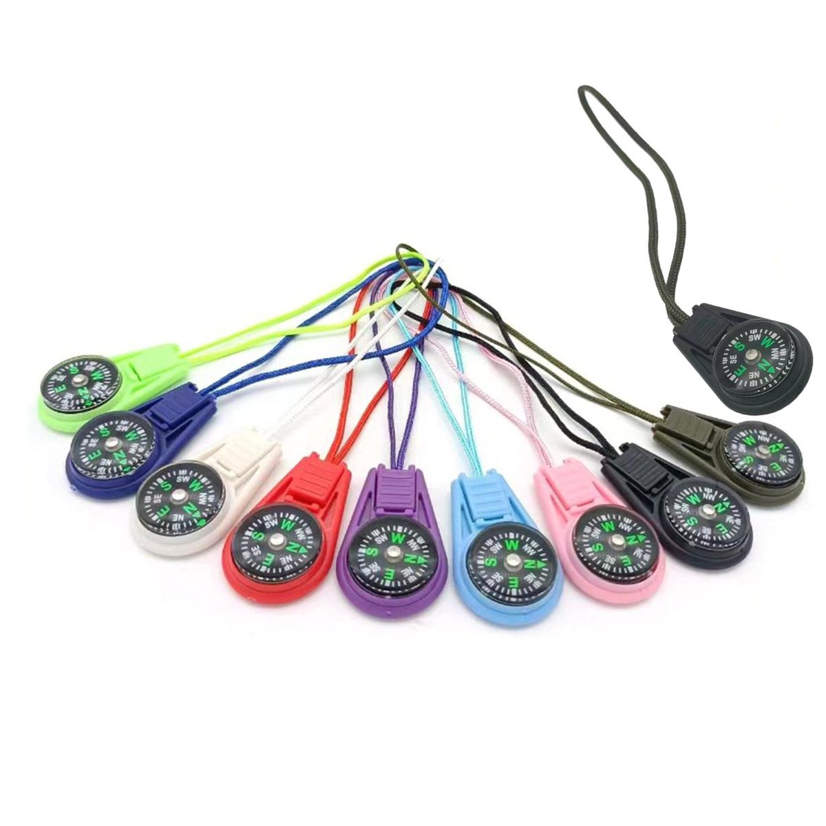 10Pcs Camping Compasses Pocket Size Mini Compasses