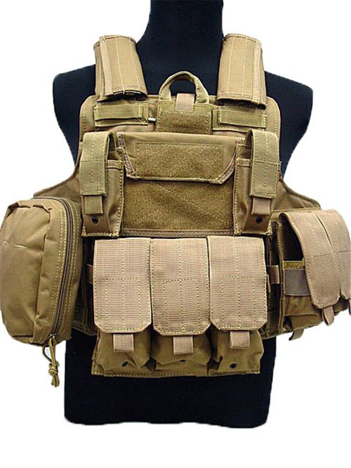 Carrier Strike Vests Hunting Clothes Gear  Molle Airsoft Combat Vest W/Magazine  Releasable Armor Plate
