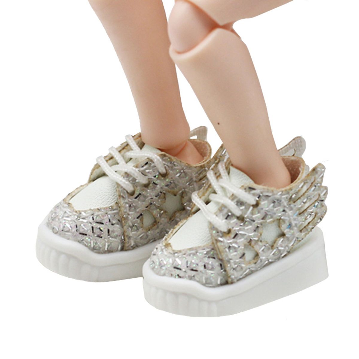 1 Pair Mini Boots BJD Doll Shoes Cute Doll Accessories White