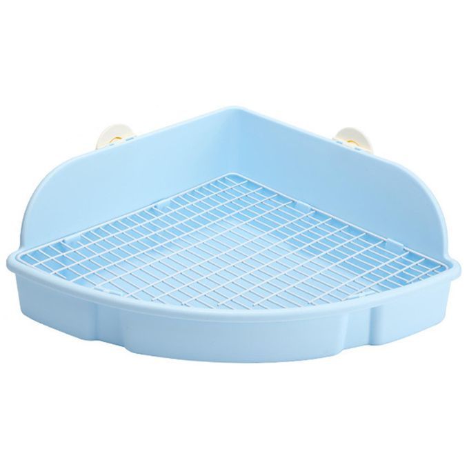 Bunny Litter Box Pet Toilet Open Training Tray For Small Animals Blue