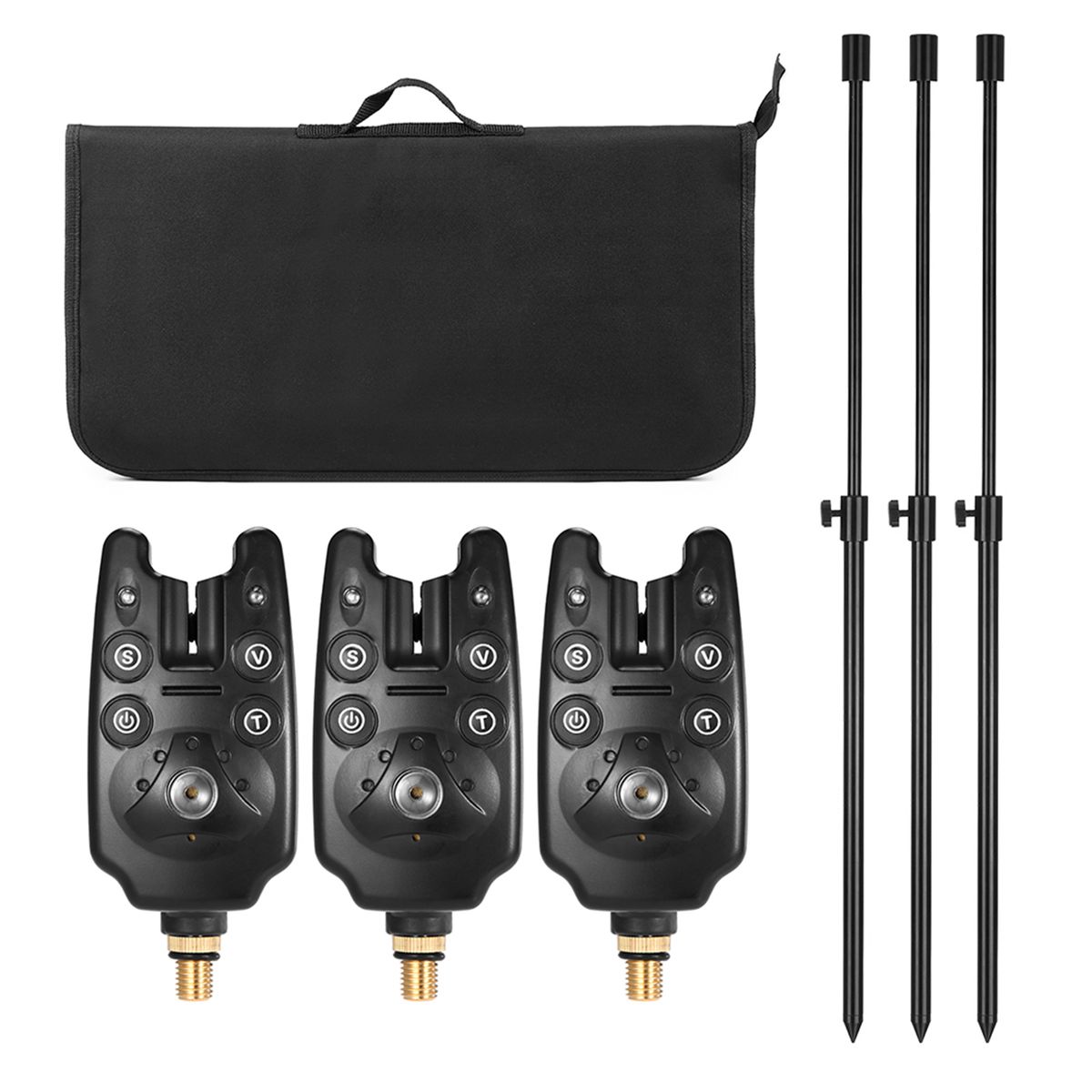 Fishing Bite Alarms Fishing Bankstick Set With Padded