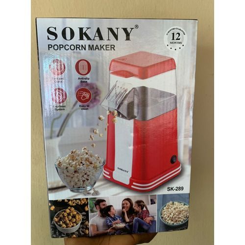 Automatic Mini Electric Popcorn Machine-Red