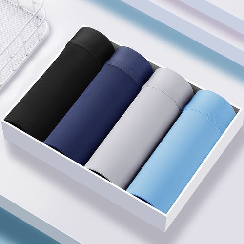 4 In 1 Ice Silk Breathable Boxer Briefs - Mixed Colors