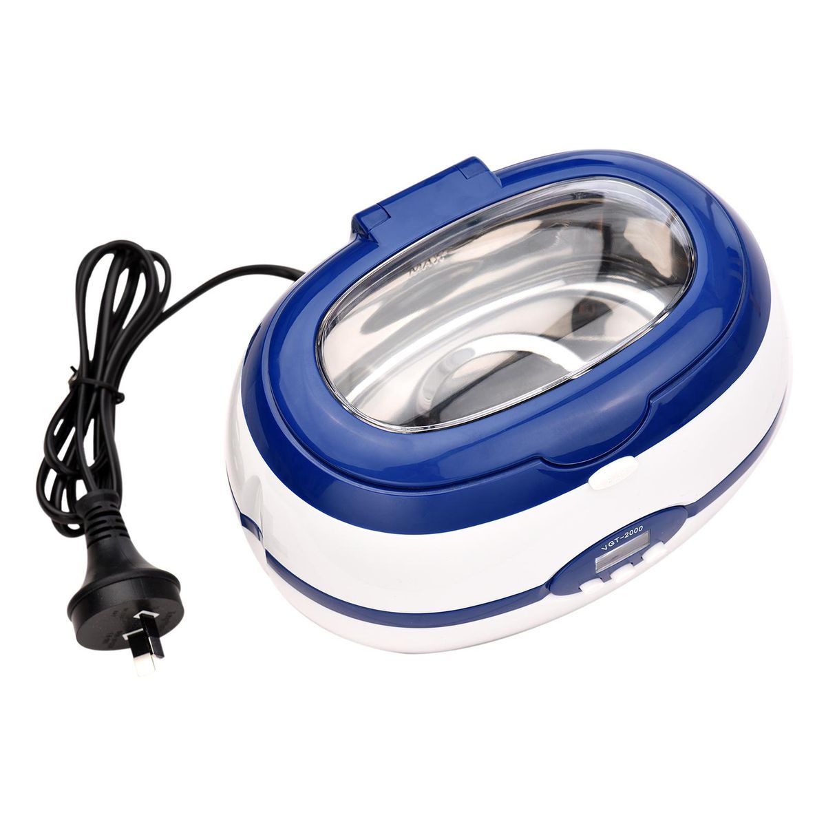 A C220-240V J-ewelry Cleaner Portable Cleaning Machine 40KHZ with Visible Window Design/ LEDs Screen Display/ 90S&180S&280S&380S&480S Timer/ 300S Auto-shutdown Design/ Cleaning Basket Provided Portable for Rings/ Necklaces/ C