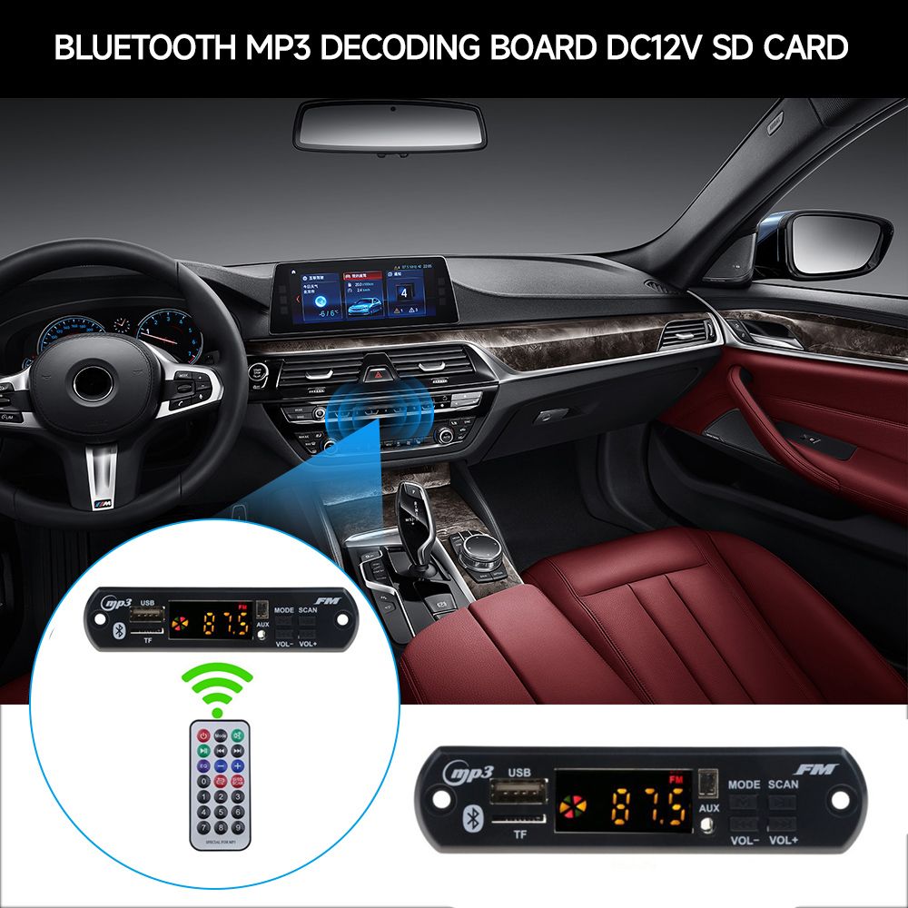 Color Screen Decoder Board Read SD Card Audio Accessories Bluetooth-compatible