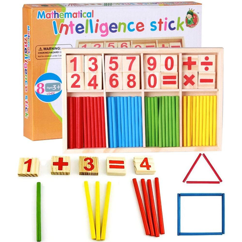 Wooden Mathematical Intelligence Counting Sticks