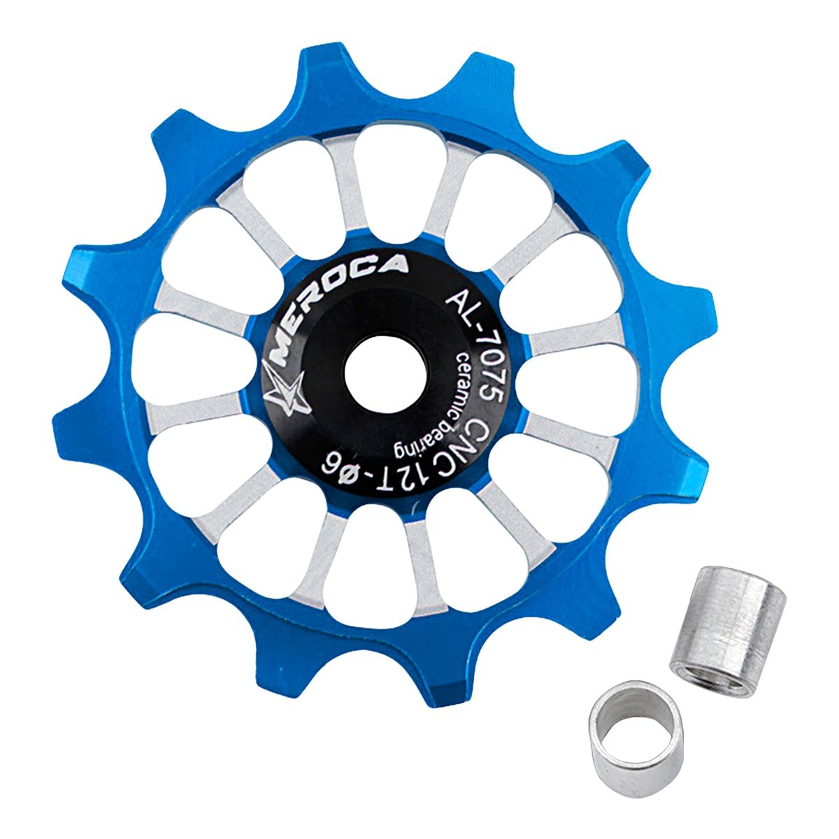 1 Set Bike Guide Pulley Bicycle Rear Derailleur Guide Roller Accessories Blue