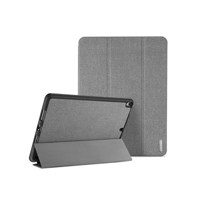 DUX DUCIS PU Leather Case For IPad Pro 10.5 2017 Magnet Stand Smart Cover With Pencil Holder-Grey