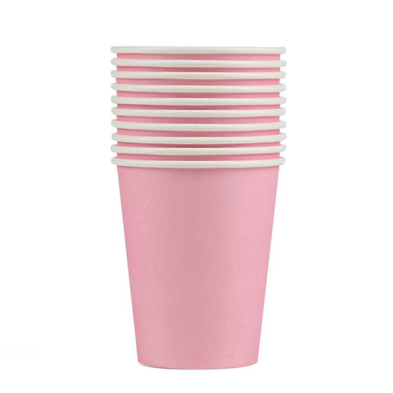 200Pcs Pure Colour Party Disposable Paper Cups Juice Cup DIY Decoration Party Kids Birthday Wedding Picnic Tableware,C