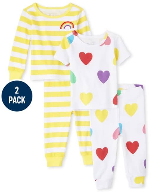 Girls Snug Cotton Pyjamas Sleepwear-2 In 1