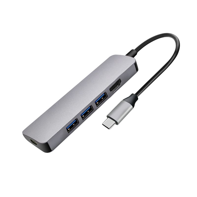 USC Type Hub To HDMI 4K 30HZ 3 USB 3.0 USBC PD Quick