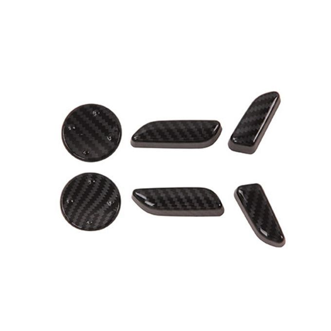 Carbon Fiber Seat Adjustment Button Cover Wrap Caps For Tesla Mode L-X
