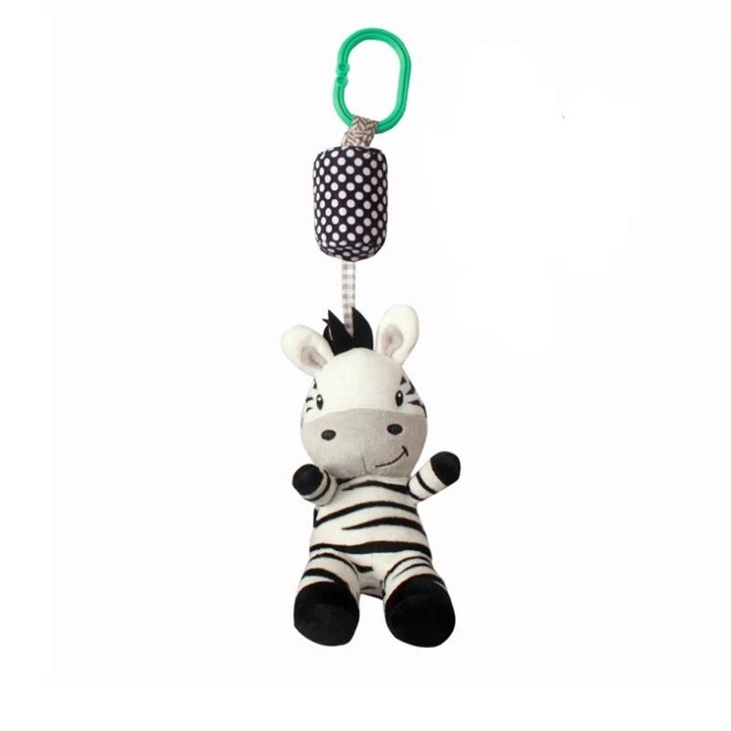 Cartoon Cute Black And White Zebra Baby Rattle Toys Animals Bed Bell And Stroller Hang Boutique Car Hanging