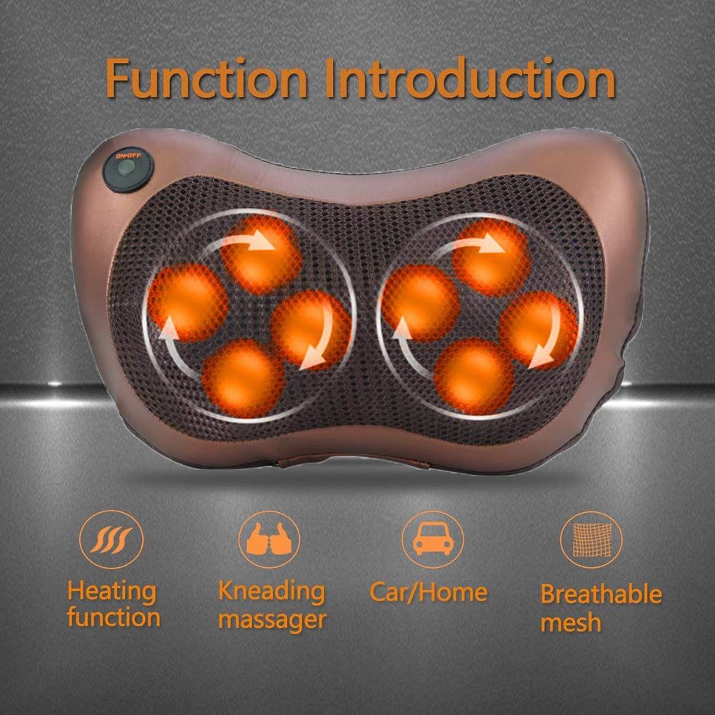 Massage Pillow- For Neck, Lower Back And Shoulder